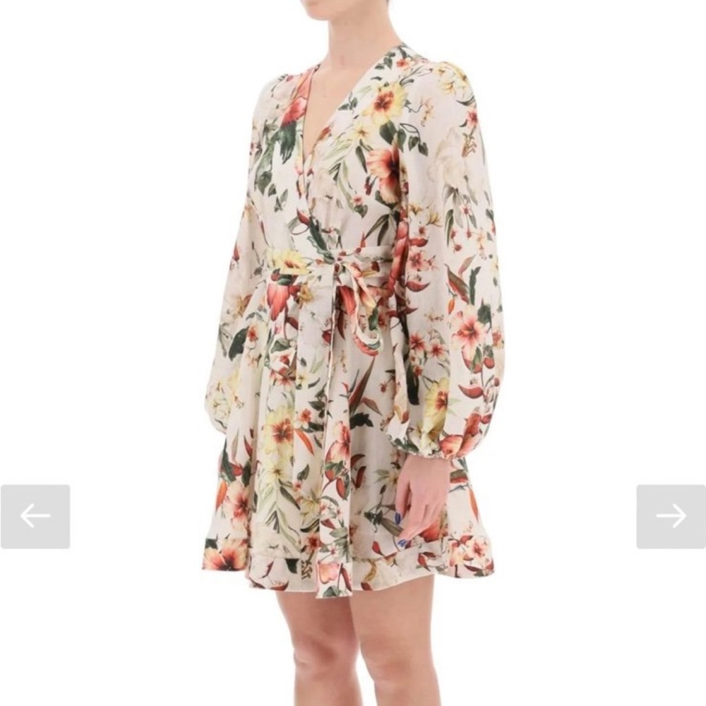 Zimmermann Lexi linen wrap dress size 1 = US 2-4